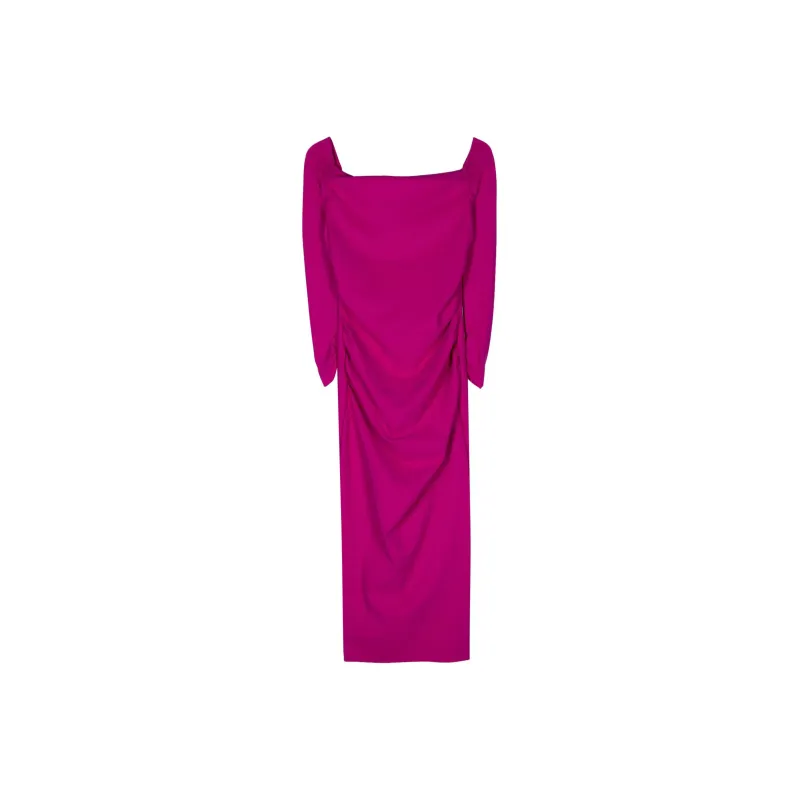 CHIARA BONI La Petite Robe Off shoulders Pencil Midi Dress-0