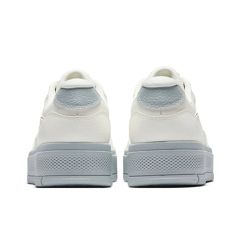Anta Light Breeze Anti Slip Wear Resistant Low Top Skateboard Shoes Women's White-3