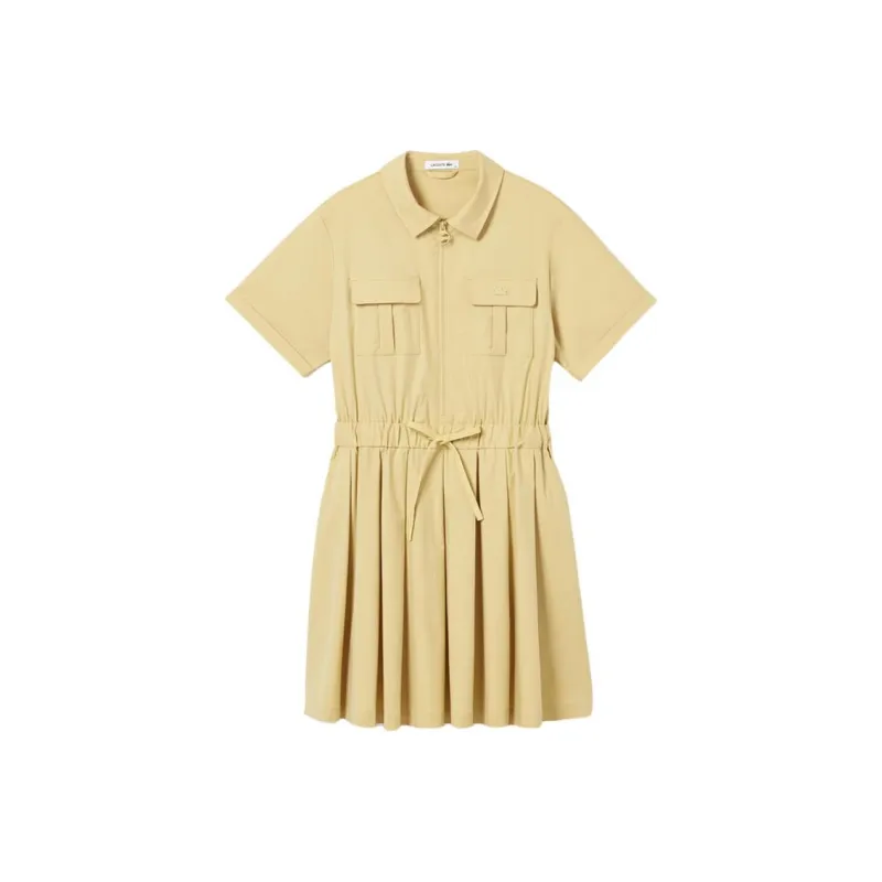 LACOSTE Short Sleeved Dress Women's Croissant-0