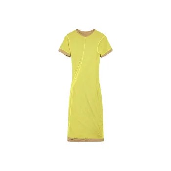 SportMa Short Sleeved Dress Women's Yellow