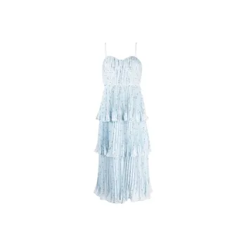Self-portrait Sleeveless Dresses Women's Blue