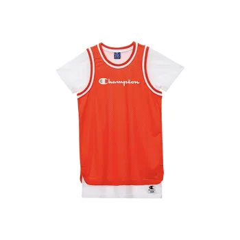Champion Mock Two-Piece Dress Red