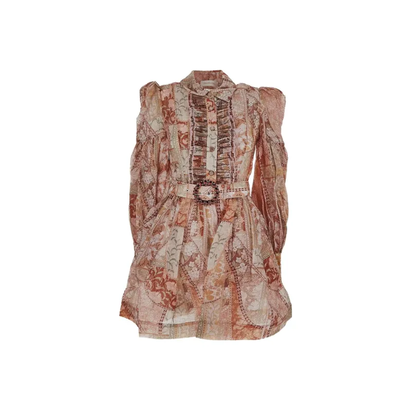 Zimmermann Long-Sleeved Dresses Women's Orange-0