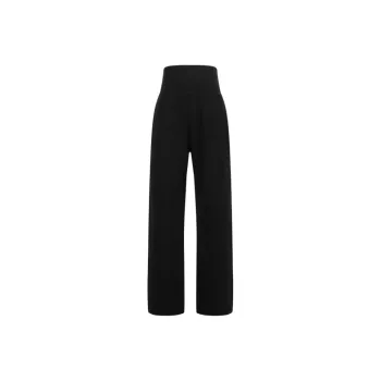 Alaia High-Waisted Straight-Leg Trousers