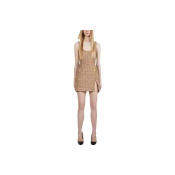 Self portrait Sleeveless Dresses Women's Gold