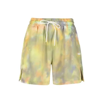 MSGM Micro Logo Printed Tie Dye Shorts