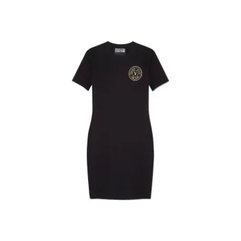 VERSACE JEANS COUTURE Short Sleeved Dresses Women's Black