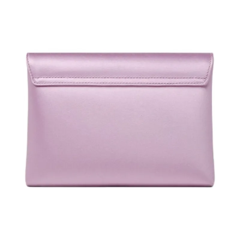 FANSIZHE Gianni Viscose With Mulberry Silk One Shoulder Clutch Women's Light Purple-2