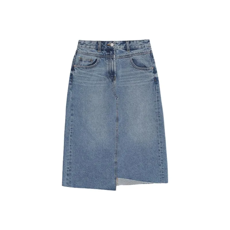 GUESS Denim Long Skirts Women's Blue-0