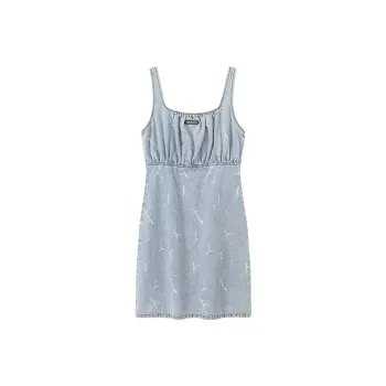 CHUU Sleeveless Dresses Women's Light Denim Blue