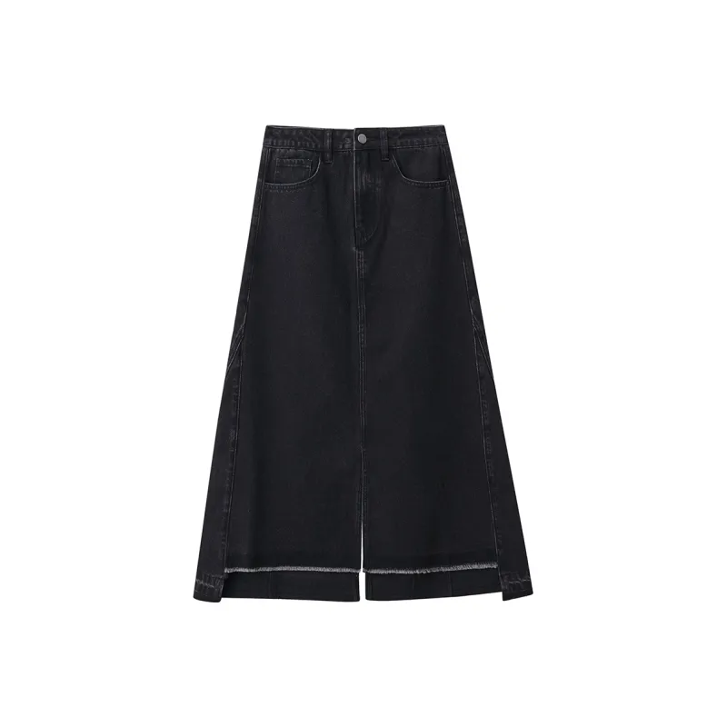 AMII Denim Long Skirts Women's-7