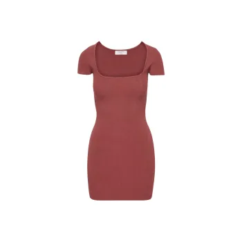 ARITZIA Babaton Emerge Dress Short-Sleeved Dresses Women's Sundried Red