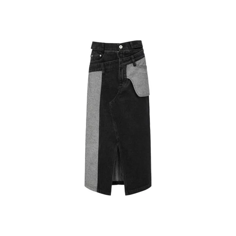 Feng Chen Wang Denim Long Skirts Women's-2