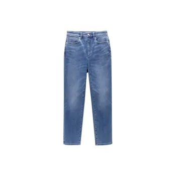 OVV Jeans Women's Denim Blue Solid Color 06