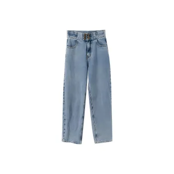 YUMOMO STAR Jeans Women's Washed Blue
