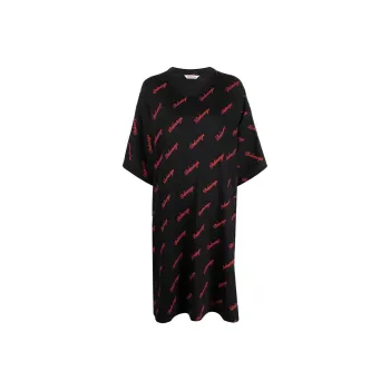 Balenciaga SS22 Short Sleeved Dress Women's Black