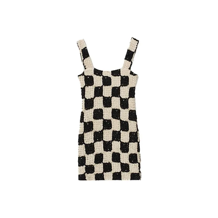 NANUSHKA Sleeveless Dresses Women's Black/White-0