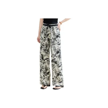 PIERRE CARDIN Casual Pants Women's Leaf Painting