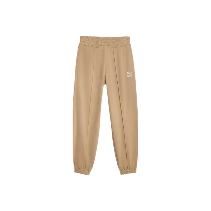 PUMA Pantalon De Survêtement Classics Femme Knitted Sweatpants Women's Sand Dune-0
