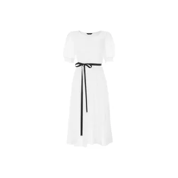STEVE&VIVIAN A-Line Skirt Dress Raw White