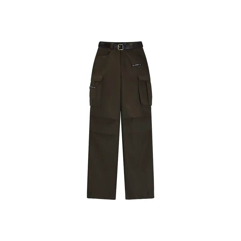 CPAURA Cargo Pants Women's Dark Brown-0