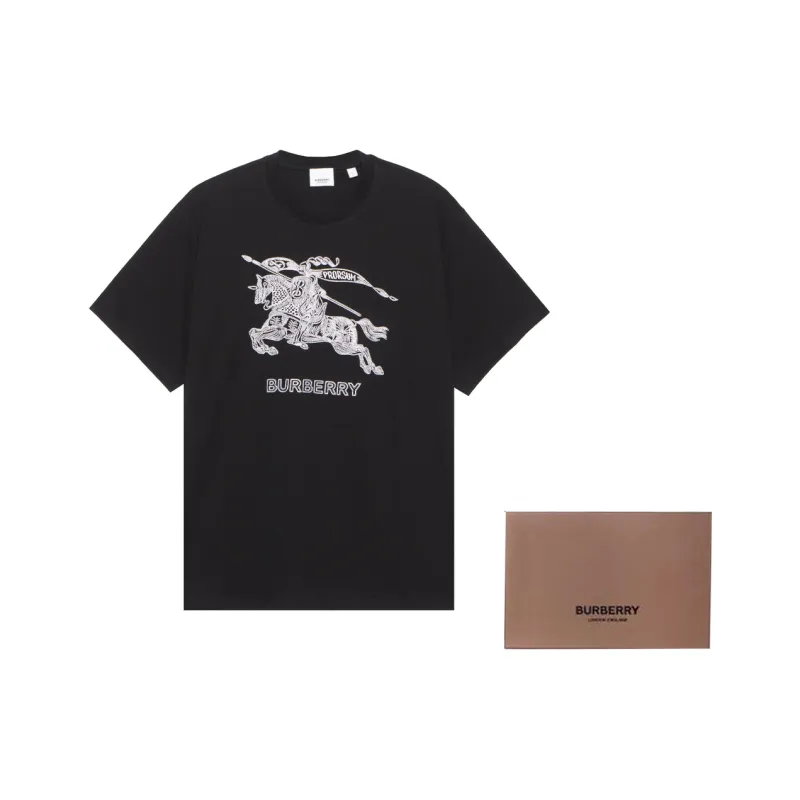 Burberry Embroidered Ekd Cotton Prorsum T shirt-7