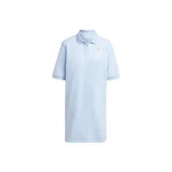 Adidas Originals Cherry Blossom Limited Series Short Sleeved Dresses Women's Light Pink Blue