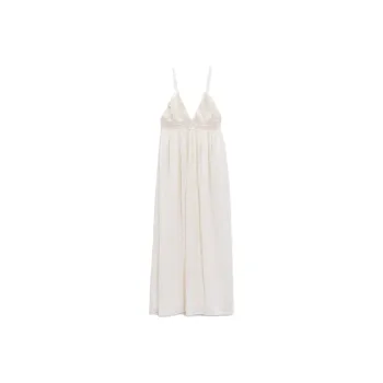 ZARA Slip Dresses Women's White