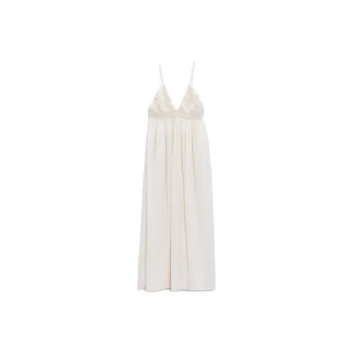 ZARA Slip Dresses Women's White