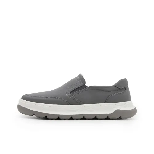 Satchi Anti Slip Wear Resistant Low Top Casual Shoes, Slip on Shoes, Slip on Men's Gray