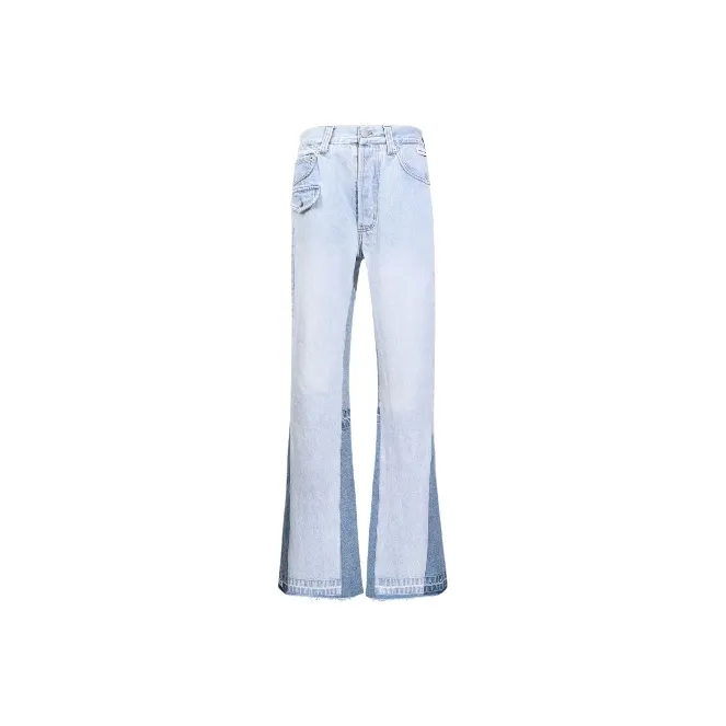 ONOFFON Flared Pants Jeans Unisex Blue-2