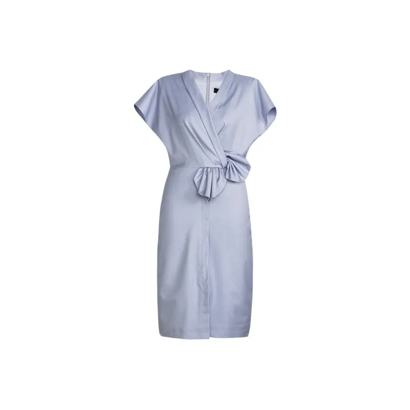 ROEYSHOUSE Short Sleeved Dresses Women's Light Blue-0