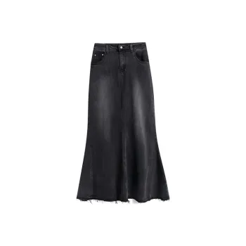 WOWI Denim Long Skirts Women's