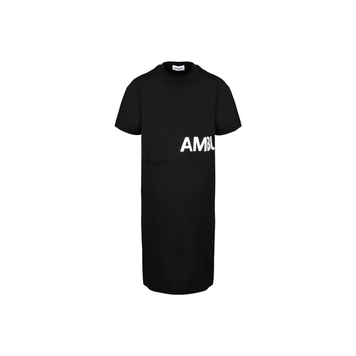 AMBUSH Midi Pocket T Shirt Dress 'Black'-0
