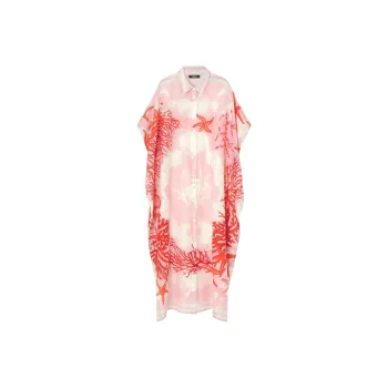 VERSACE Barocco Sea Button-Up Shirt Cover-Up