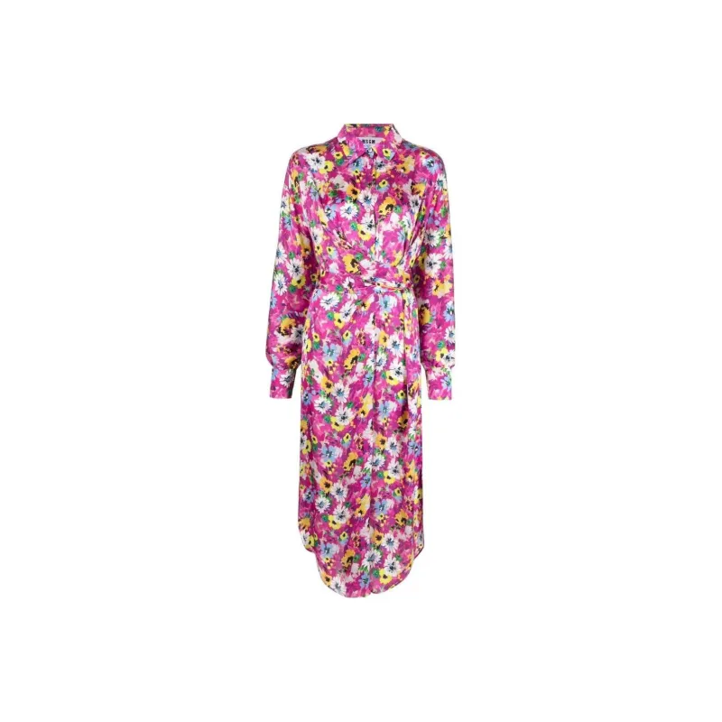 MSGM Long-Sleeved Dresses Women's Multicolor-0