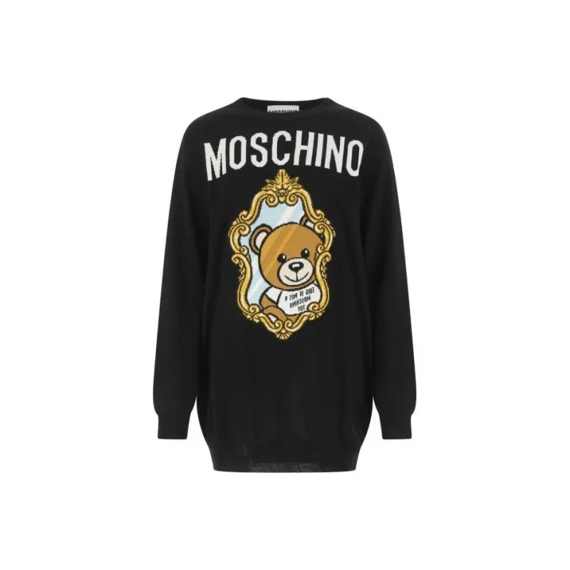 MOSCHINO Long Sleeved Dresses Women's Black-0