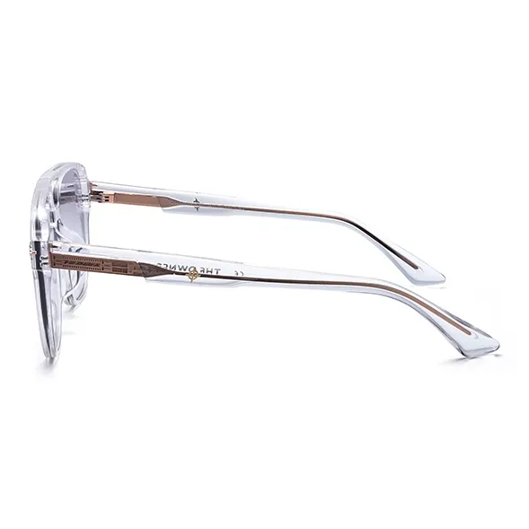 THE OWNER Plate Frame Irregular Shape Sunglasses Unisex-17