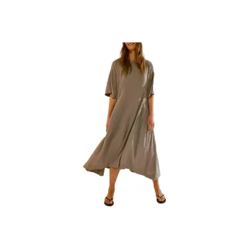 FREE PEOPLE Live Light Midi Short-Sleeved Dresses Women's Aven/Eiwen