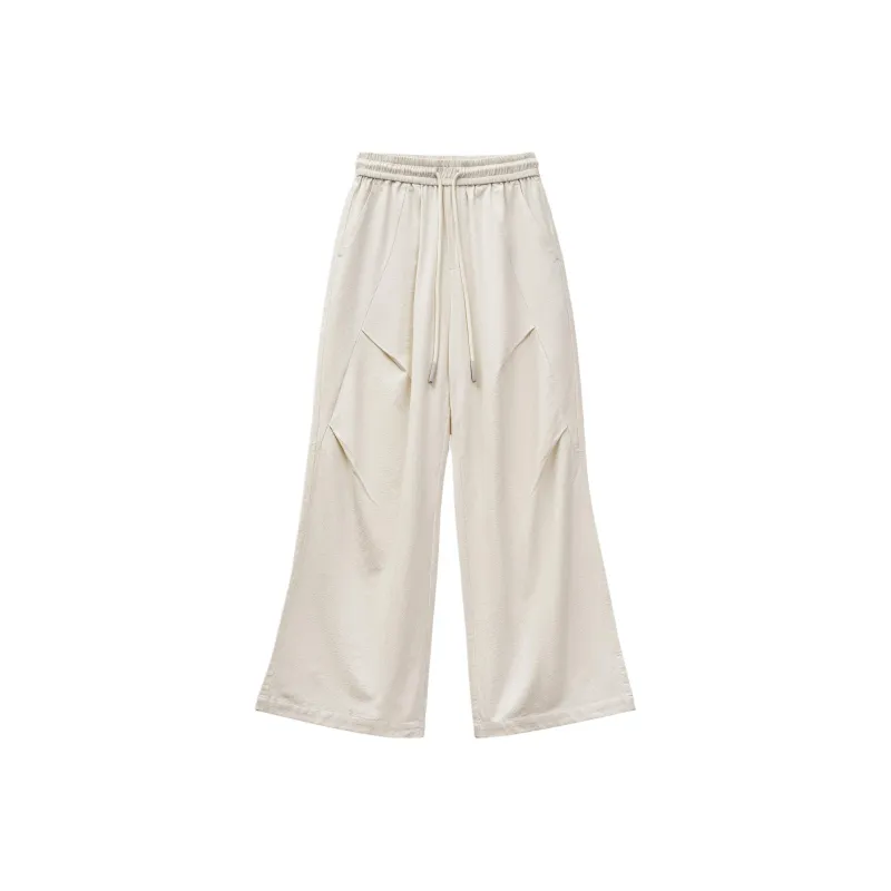 MADEN Casual Pants Women's Diamond Heather White-0