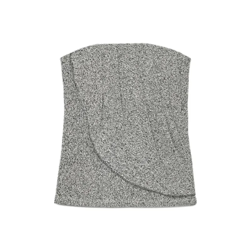 ZARA Strapless Top Women's White/Black-0