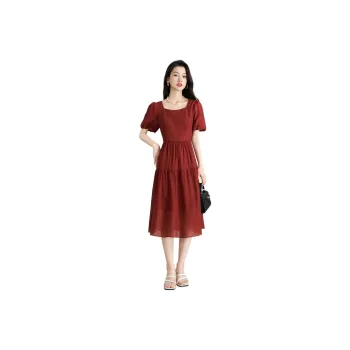Mylan Short Sleeved Dress Women's Red