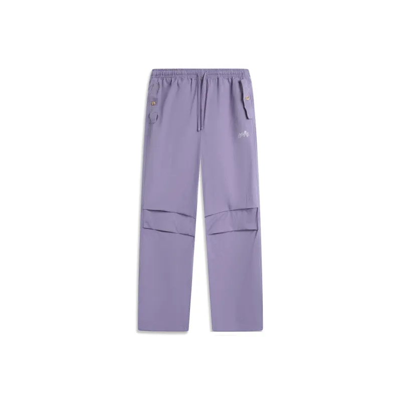 LiNing x GUGONG LIANMINGKUAN Chinese Culture Series Casual Pants Women's Light Dark Purple-0