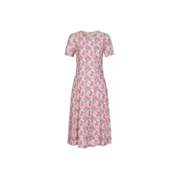 JZ. ANNAKRO Short Sleeved Dresses Women's Blossom Pink Red
