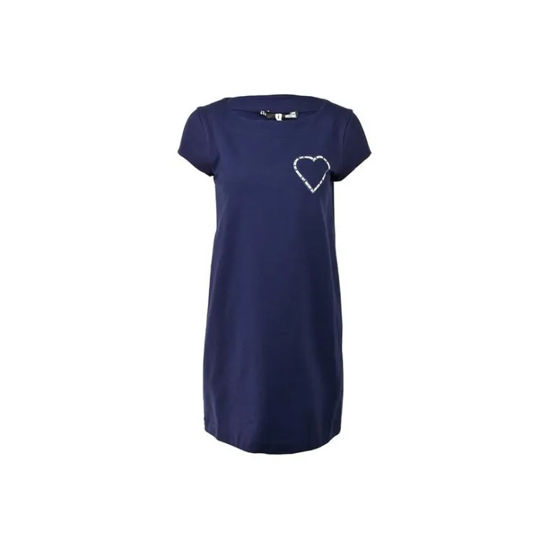 MOSCHINO Short Sleeved Dresses Women's Blue-0