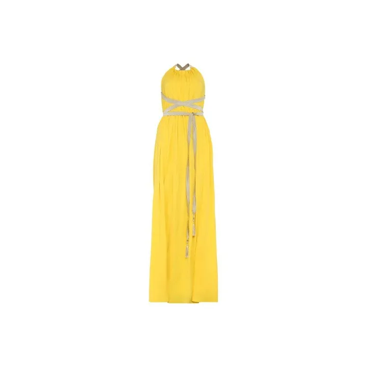 MaxMara Sleeveless Dresses Women's Yellow-0