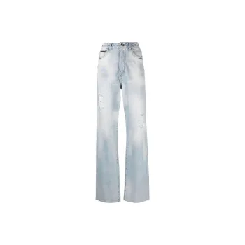 PHILIPP PLEIN Palazzo cut High waist Jeans