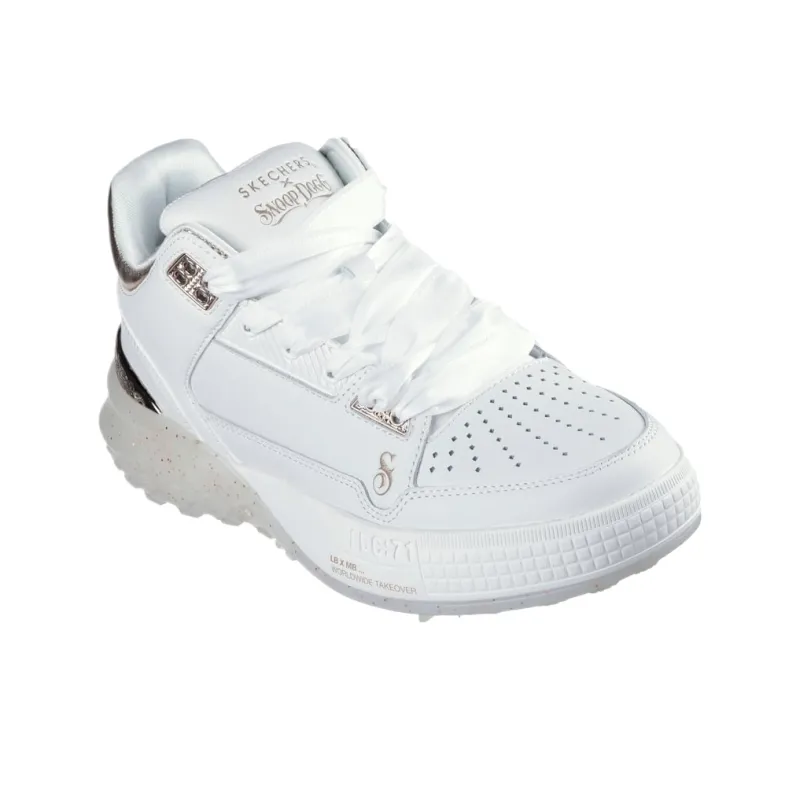 SNOOP DOGG x Skechers Sizzle Mid Top Casual Shoes Women's White-2