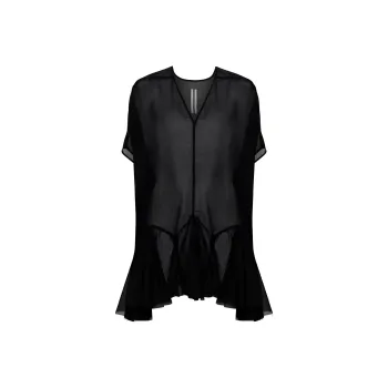 RICK OWENS/RO Short Sleeved Dress Women's Black