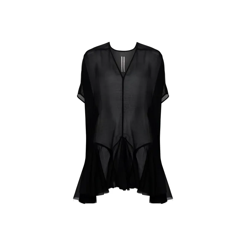 RICK OWENS/RO Short Sleeved Dress Women's Black-0